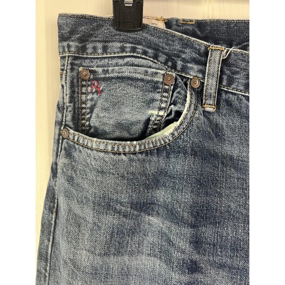 Polo Ralph‎ Lauren PRL Classic Denim Jeans 38 x 30 Distressed RL Logo Denim F12